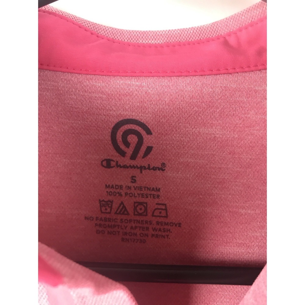NWT Champion Womens Small Duo Dry Pink Short Sleeve Polo Shirt - Picture 5 of 5